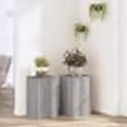 vidaXL Supports pour plantes 2 pcs gris sonoma bois d'ingénierie