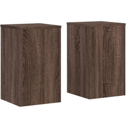 Supports pour plantes 2 pcs chêne marron bois d'ingénierie vidaXL