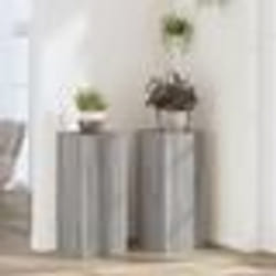 vidaXL Supports pour plantes 2 pcs sonoma gris bois d'ingénierie