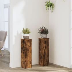 Vidaxl - Supports pour plantes 2 pcs chêne fumé bois d'ingénierie