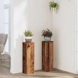 Vidaxl - Supports pour plantes 2 pcs vieux bois bois d'ingénierie