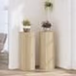 vidaXL Supports pour plantes 2 pcs chêne sonoma bois d'ingénierie