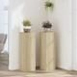 vidaXL Supports pour plantes 2 pcs chêne sonoma bois d'ingénierie