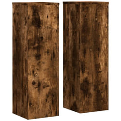 Vidaxl - Supports pour plantes 2 pcs chêne fumé bois d'ingénierie