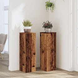 Vidaxl - Supports pour plantes 2 pcs vieux bois bois d'ingénierie