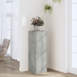 Vidaxl - Support pour plantes gris béton 33x33x100 cm bois d'ingénierie