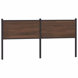 VidaXL 4007802, Marron, Chêne, Acier, Bois, 190 cm, 1980 mm, 91,5 cm, 30 mm