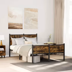 Si vous recherchez un cadre de lit robuste pour votre chambre à coucher, ce cadre de lit classique au design élégant et intem ...