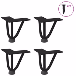 VidaXL 4012428, Métal, Noir, Intérieure, 1,2 cm, 100 mm