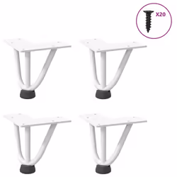 VidaXL 4012429, Métal, Blanc, Intérieure, 1,2 cm, 100 mm