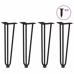 VidaXL 4012440, Métal, Noir, Intérieure, 1,2 cm, 420 mm