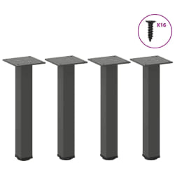 vidaXL Pieds de table basse - 4 pcs Anthracite
