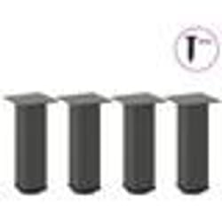 vidaXL Pieds de table basse 4 pièces Anthracite 30-32 cm Acier
