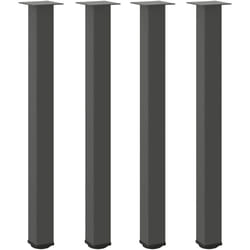 Pieds de table de bar 4 pièces Anthracite 90-92 cm Acier Vidaxl