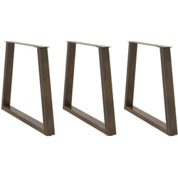 Vidaxl - Pieds de table à manger en forme de v 3 pièces Acier naturel 70 x (72-73,3) cm