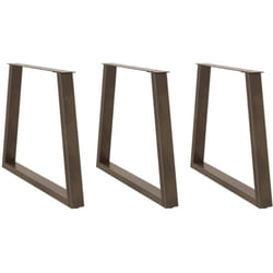 Pieds de table à manger en forme de v 3 pièces Acier naturel 80 x (72-73,3) cm Acier Vidaxl