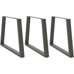 Vidaxl - Pieds de table à manger en forme de v 3 pièces Anthracite 90 x (72-73,3) cm Acier