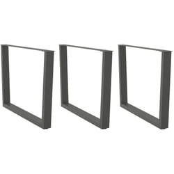 Pieds De Table À Manger En Forme De V, 3 Pièces, Anthracite, 100 X (72-73,3) Cm, Acier Vidaxl