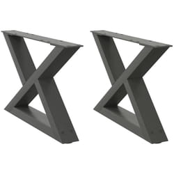 Vidaxl - Pieds de table basse 2 pièces Anthracite 50 x (30-31,3) cm Acier