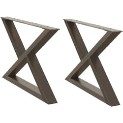 Vidaxl - Pieds de table basse 2 pièces Acier naturel 70 x (42-43,3) cm Acier