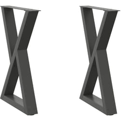 Vidaxl - Pieds de table à manger 2 pièces Anthracite 50 x (72-73,3) cm Acier