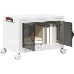 Vidaxl - Boîte de rangement empilable avec roues 28 l 48,5x29,5x33 cm