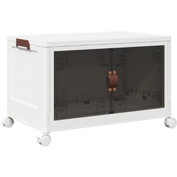 Boîte de rangement empilable avec roues 75 L 64x40x41 cm vidaXL