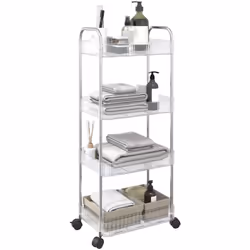 Ce chariot de rangement offre une solution idéale pour organiser différents espaces, notamment la cuisine, le salon, la salle ...
