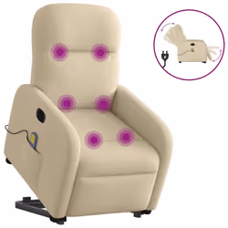 VidaXL 3303010, Tissu, Crème, mousse, 110 kg, 660 mm, 880 mm