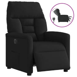 vidaXL Fauteuil électrique - Noir tissu