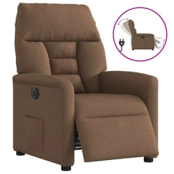 vidaXL Fauteuil électrique - Marron