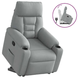 vidaXL Fauteuil Inclinable - Gris clair