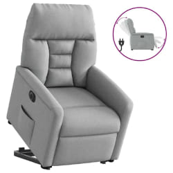 vidaXL Fauteuil inclinable électrique - Gris clair