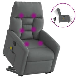 Fauteuil inclinable électrique vidaXL - Gris foncé