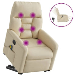 vidaXL Crème Tissu