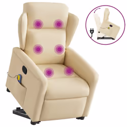 VidaXL 3303152, Tissu, Crème, mousse, 110 kg, 780 mm, 950 mm