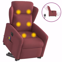 VidaXL 3303167, Tissu, Rouge, mousse, 110 kg, 780 mm, 950 mm