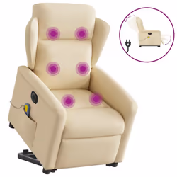 VidaXL 3303172, Tissu, Crème, mousse, 110 kg, 780 mm, 950 mm