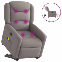VidaXL 3303231, Tissu, Taupe, mousse, 110 kg, 780 mm, 950 mm