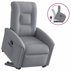 VidaXL 3303254, Tissu, Gris, mousse, 110 kg, 770 mm, 915 mm