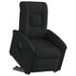vidaXL Fauteuil inclinable noir tissu