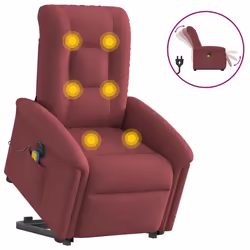 VidaXL 3303277, Tissu, Rouge, mousse, 110 kg, 770 mm, 915 mm