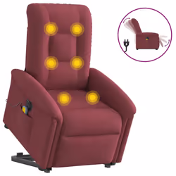 VidaXL 3303287, Tissu, Rouge, mousse, 110 kg, 770 mm, 915 mm