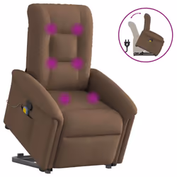 VidaXL 3303288, Tissu, Marron, mousse, 110 kg, 770 mm, 915 mm