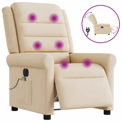 VidaXL 3303312, Tissu, Crème, mousse, 110 kg, 730 mm, 915 mm