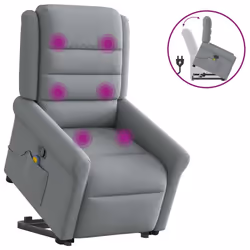 VidaXL 3303324, Tissu, Gris, mousse, 110 kg, 730 mm, 915 mm