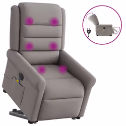 VidaXL 3303331, Tissu, Taupe, mousse, 110 kg, 730 mm, 915 mm