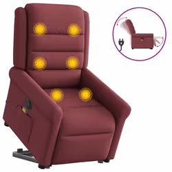 VidaXL 3303337, Tissu, Rouge, mousse, 110 kg, 730 mm, 915 mm