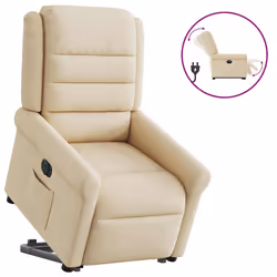 VidaXL 3303342, Tissu, Crème, mousse, 110 kg, 730 mm, 915 mm