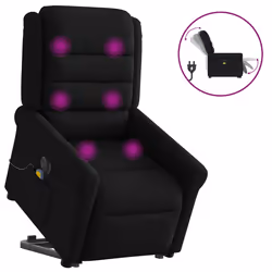 VidaXL 3303346, Tissu, Noir, mousse, 110 kg, 730 mm, 915 mm
